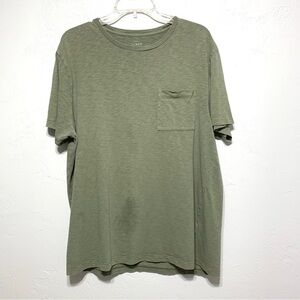 J. Crew Green Short Sleeve Pocket Tee Shirt size Large